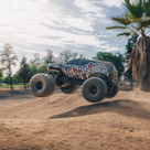 ARRMA 1/10 GORGON 2WD Ready-To-Assemble Kit Brushed Monster Truck (Battery & Charger Included), Clear Body