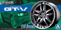 AOSHIMA #71  RIMS & TIRES "VOLK RACING GT-V 19"