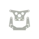 Team Associated RC10 Model 24 Front & Rear Shock Tower Set (White)