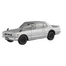 AOSHIMA 1/24 SKYLINE HT 2000 GT-R 1970 SILVER