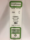 Evergreen - CHANNEL 35CM LONG X 3.2MM 4pcs