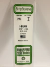 Evergreen - I BEAMS 35CM LONG X 4MM 3pcs
