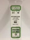 Evergreen - HO SCALE STYRENE STRIP 4X12 10pcs