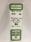 Evergreen - HO SCALE STYRENE STRIP 4X8 10pcs
