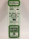 Evergreen - HO SCALE STYRENE STRIP 2X3 10pcs