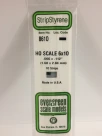 Evergreen - HO SCALE SYTRENE STRIP 6X10 10pcs