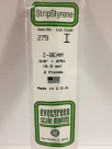 Evergreen - I BEAMS 35CM LONG X 9.50MM 2pcs