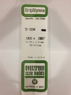 Evergreen - STRIPSTYRENE WHITE.25X2MM 10pcs