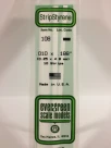 Evergreen - STRIPSTYRENE WHITE.25X4.8MM 10pcs
