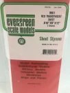 Evergreen - SHEET RED 15X29CM X2MM 2pcs