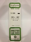 Evergreen - STRIPSTYRENE WHITE.25X.5MM 10pcs