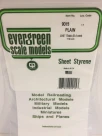 Evergreen - SHEET WHITE 15X29CM X.38MM 3pcs