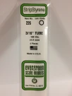 Evergreen - TUBE WHITE 35CM LONG X 4.8MM 4pcs