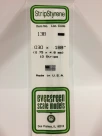Evergreen - STRIPSTYRENE WHITE.75X4.8MM 10pcs