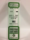 Evergreen - STRIPSTYRENE WHITE.38X2.5MM 10pcs