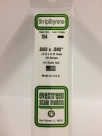 Evergreen - STRIPSTYRENE WHITE 1.5X2MM 10pcs