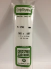Evergreen - STRIPSTYRENE WHITE 1.5X4.8MM 9pcs