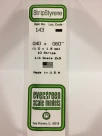 Evergreen - STRIPSTYRENE WHITE 1X1.5MM 10pcs
