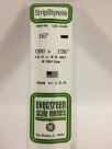 Evergreen - STRIPSTYRENE WHITE 2X4MM 8pcs