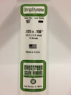 Evergreen - STRIPSTYRENE WHITE 3.2X4MM 6pcs