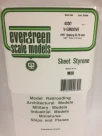 Evergreen - V-GROOVE 15X29CM X1MM SP.75MM