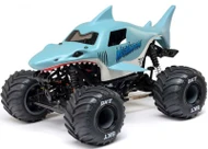 1/18 Mini LMT Megalodon 2S 4X4 RTR Brushed Monster Truck (Battery & Charger Included), Blue by LOSI