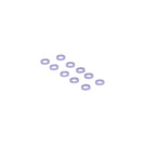Schumacher - M3 Alloy Washers Grey 1.0mm (pk10)