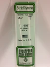 762 - .056" (1.42mm) OPAQUE WHITE POLYSTYRENE T SHAPE