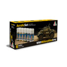 ITALERI/VALLEJO PAINT - ALLIED SOLDIERS - 6 PCS