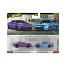 Hot Wheels Premium Car Culture 2018 Dodge Challenger SRT Demon & 2015 Dodge Charger SRT 2 pack