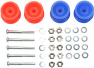 Tamiya - JR Plastic Double Rollers - Low Friction Red/Blue 13-12mm [15457]