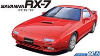 Aoshima - 1/24 The Model Car No.64 Mazda FC3S Savannah RX-7 '89
