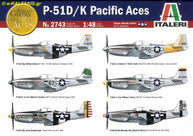 Italeri - 1/48 P-51D/K Pacific Aces Plastic Model Kit [1-2743]