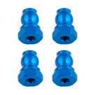 Team Associated 10mm Aluminum Shock Bushings (Blue)