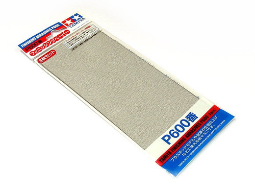 Tamiya - Finishing Abrasives P600 (3pcs)  [87055]