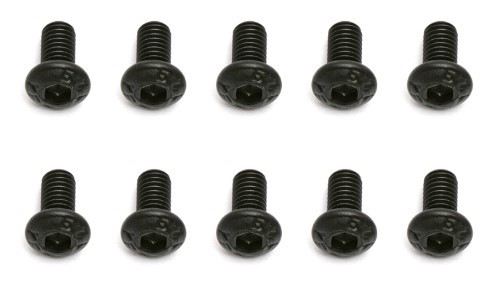 Team Associated 3x0.5x6mm Button Head Screw (10)