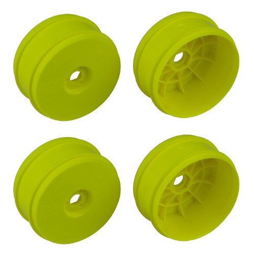 Team Associated 83mm 1/8 Buggy Wheels (4) (Yellow)