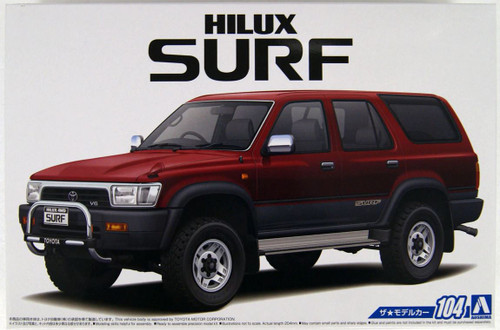 AOSHIMA THE MODEL CAR 104 TOYOTA VZN130G HILUX SURF SSR-X WIDE BODY '91 1/24 SCALE KIT