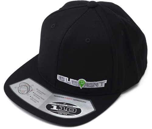 Element RC Flatbill Snapback Hat (Black) (One Size Fits Most)