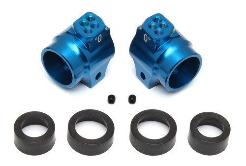 Team Associated B5 Aluminum Rear Hub Set (Blue)