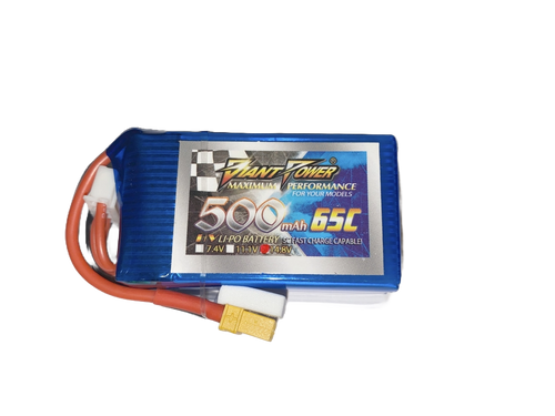Giant Power 4S 14.8V 500mAh 65C Li-Po Battery w/ XT30 Plug