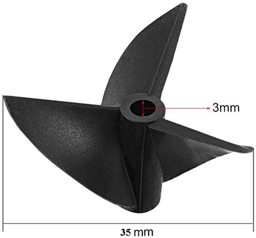 Eletrical Boat propeller D35*P1.9 Reverse（935-3R）