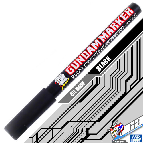 Gunze - GM301P Gundam Mark Ultra Fine Black Pour Type