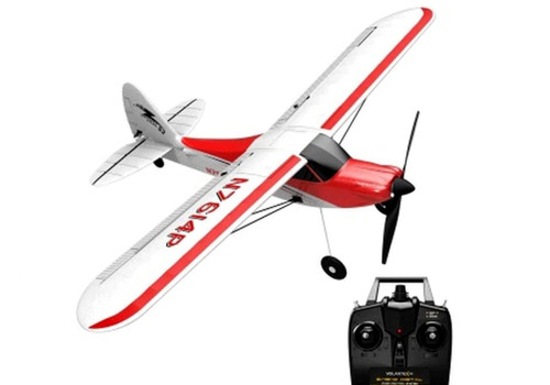 Volantex RC Sport Cub 500 RC Plane 4CH Remote Airplane Aircraft Glider Built In Gyro 761-4 RTF 2026 New