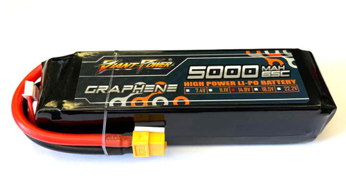 Giant Power 4S 14.8V 5000mAh 65C Li-Po Battery w/ XT60 Plug