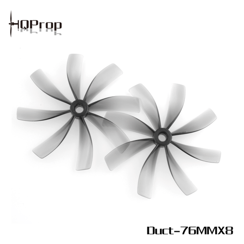 HQProp Duct 76MMX8 for Cinewhoop Grey (2CW+2CCW)