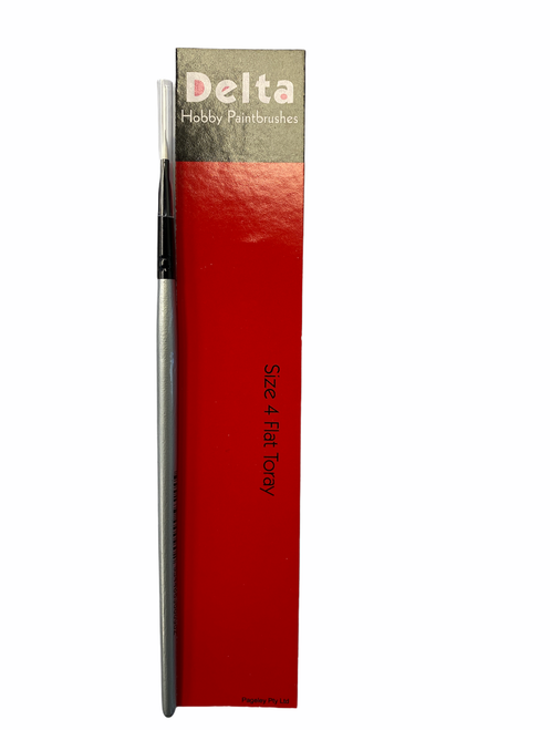 Delta Paintbrush Size 4 Flat Toray