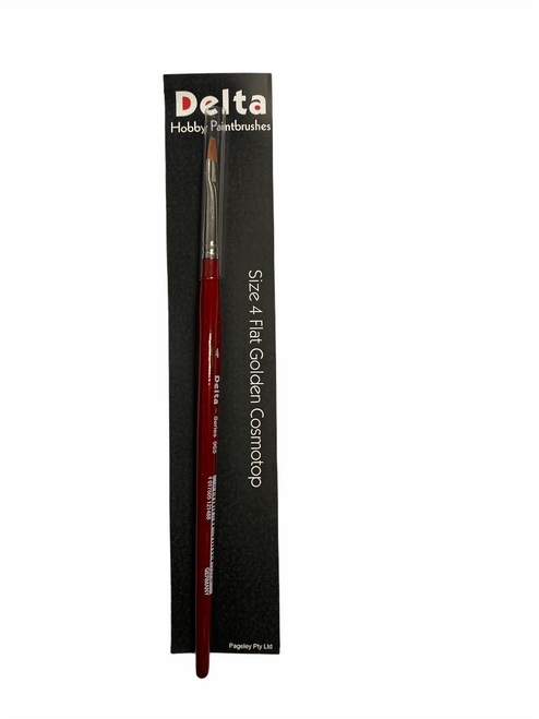 Delta Paintbrush Size 4 Flat Golden Cosmotop