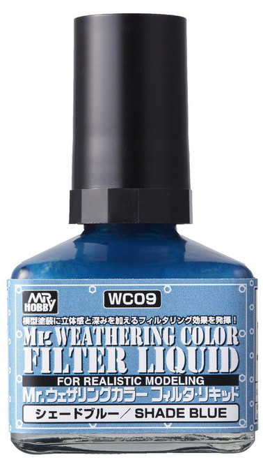 Mr Weathering Color WC09 Filter Liquid Shade Blue