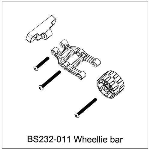 BSD BS232-011 Wheelie Bar for BSD Rampage